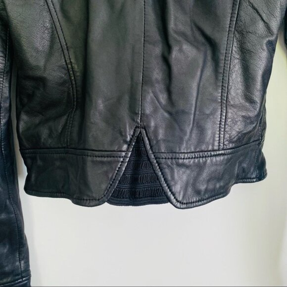 Diesel Cropped Leather Jacket - Picture 12 of 13